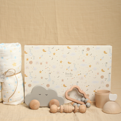 Birch New Born Over the Clouds Gift Box - Set of 5