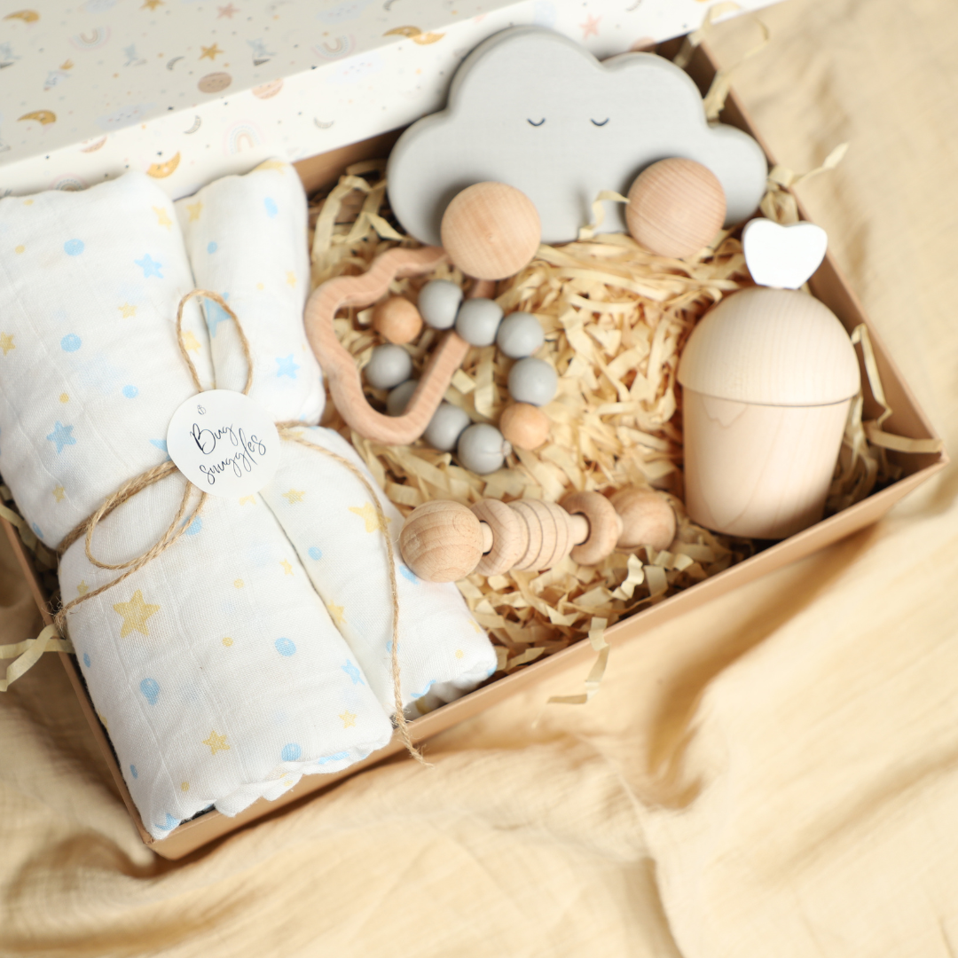 Birch New Born Over the Clouds Gift Box - Set of 5