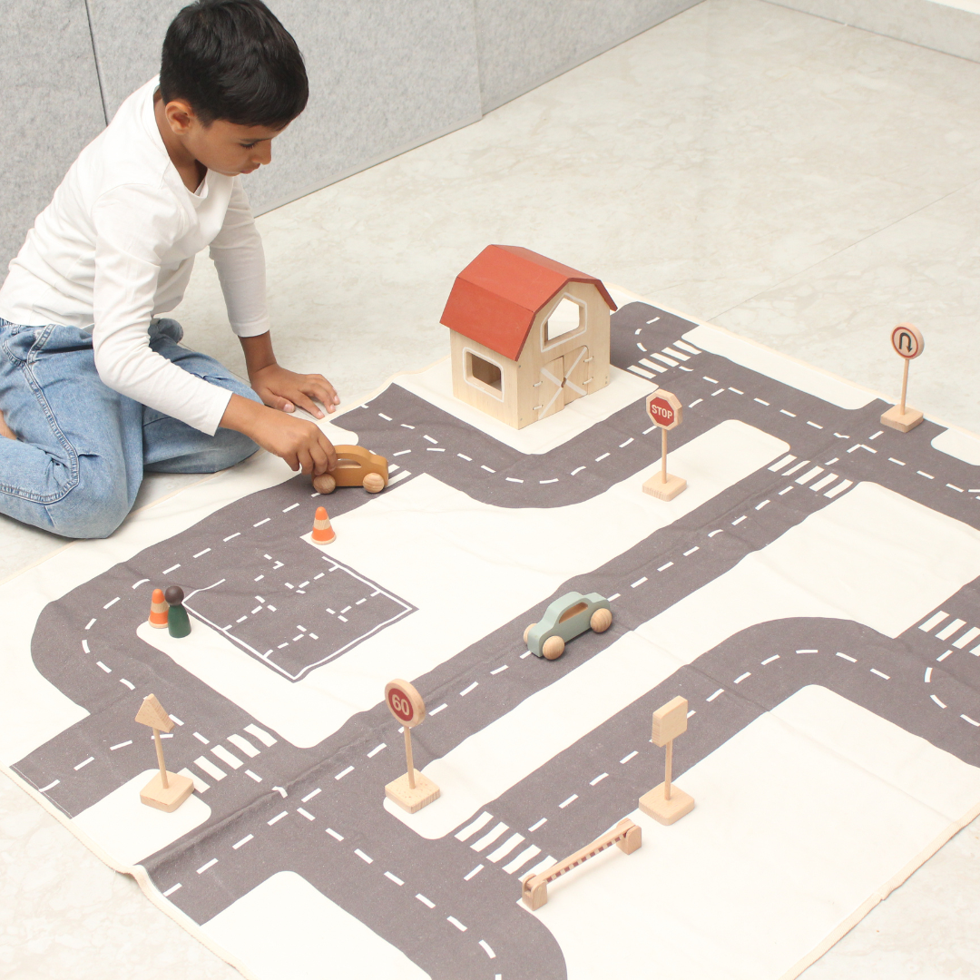 Birch Road Track Play mat