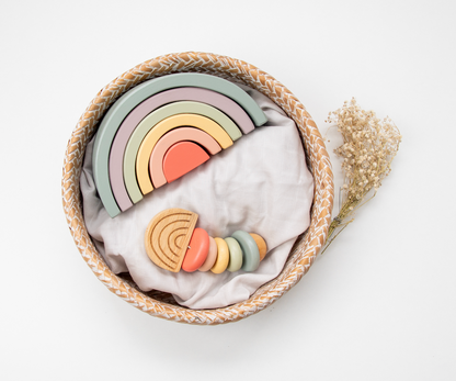 Pastel Rainbow Teether and Rattle