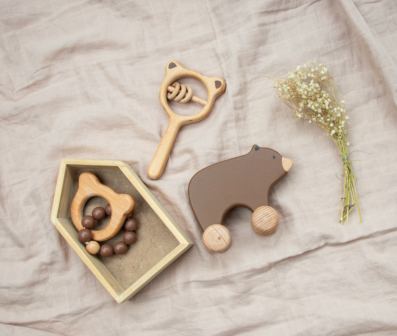 Birch Bear Roller Toy