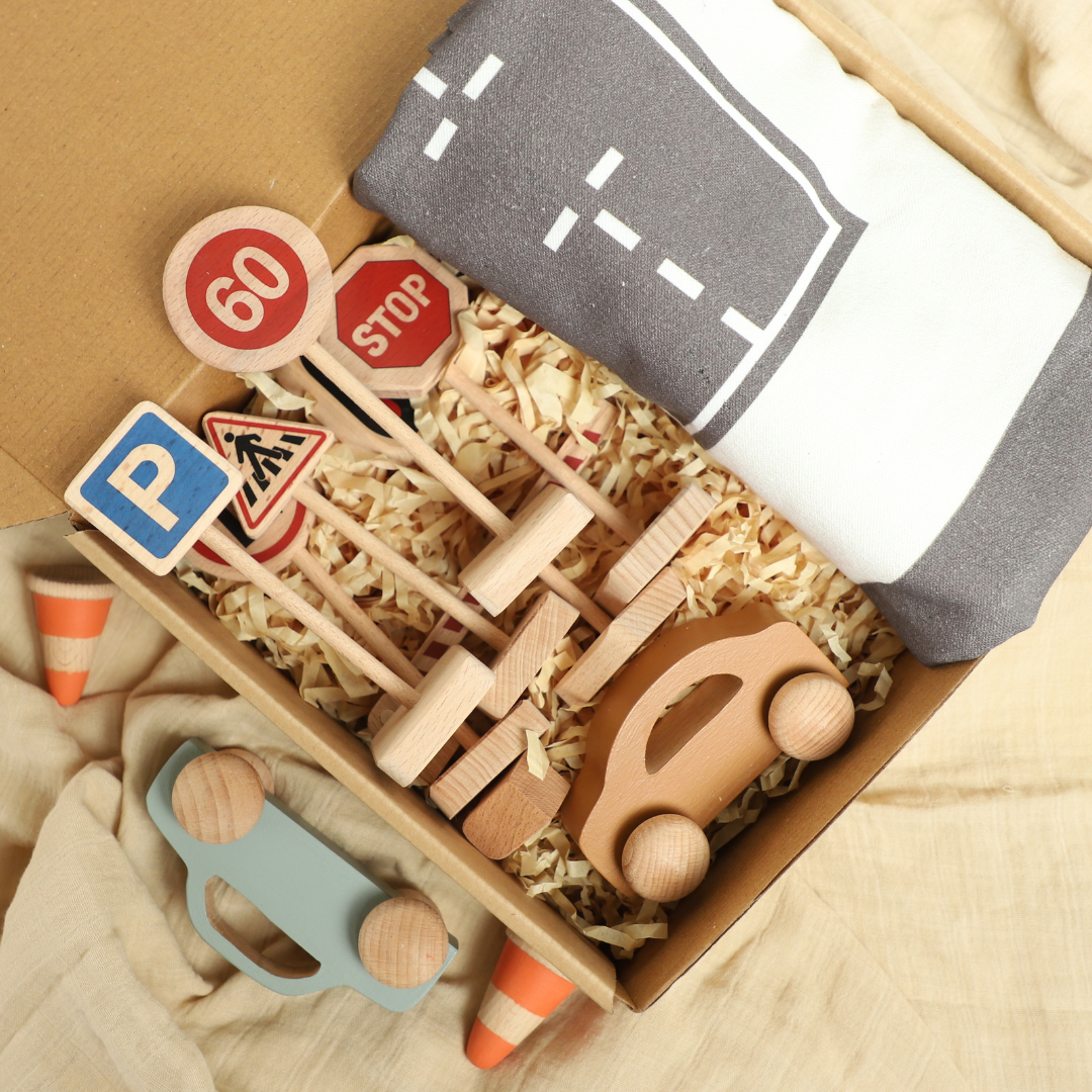 Birch City Track and Traffic Gift Set