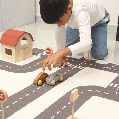 Birch City Track and Traffic Gift Set