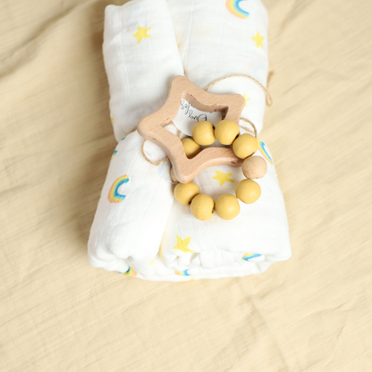 Star Teether with Beads