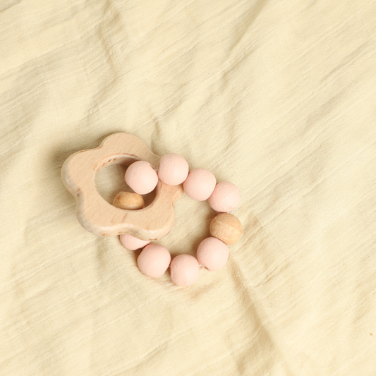 Flower Teether with Beads