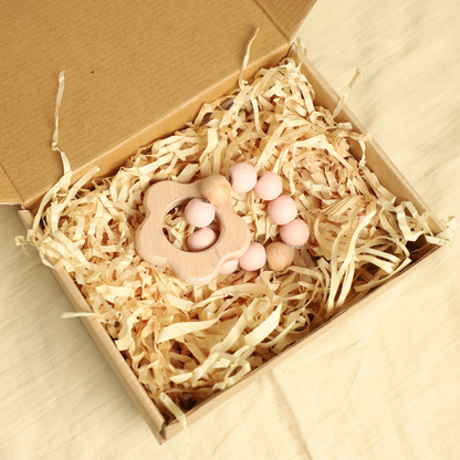 Flower Teether with Beads