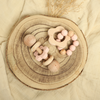 Birch Flower Teether & Rattle Combo