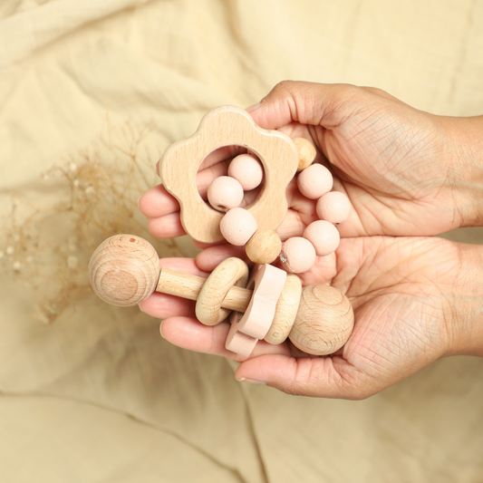 Birch Flower Teether & Rattle Combo