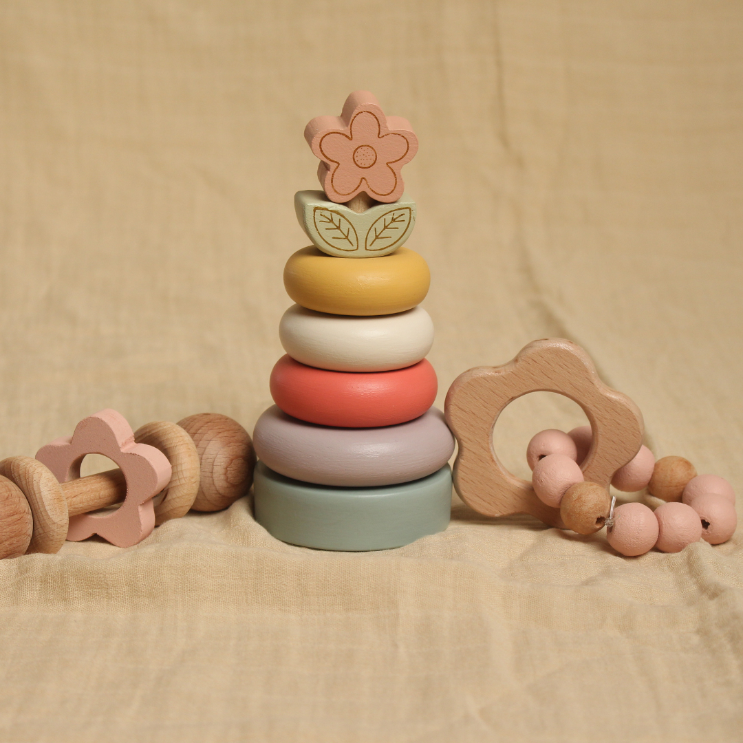 Birch Flower Teether & Rattle Combo