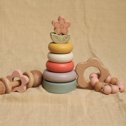 Birch Flower Teether & Rattle Combo