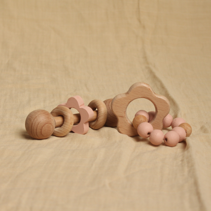 Birch Flower Teether & Rattle Combo