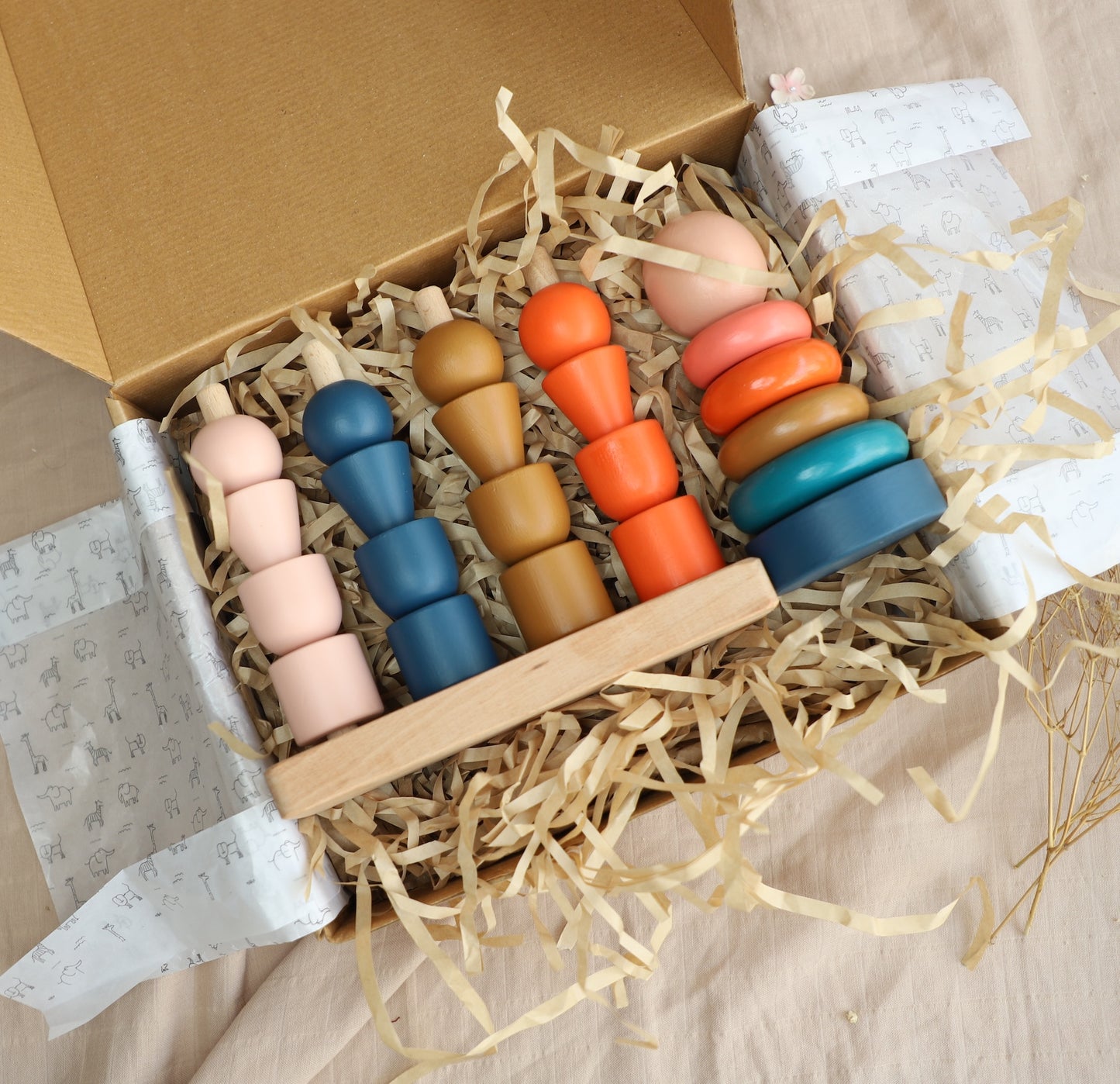 Birch Little Bloom Stacker Set - Sunset