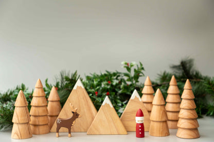 Birch Fir Trees Set of 2