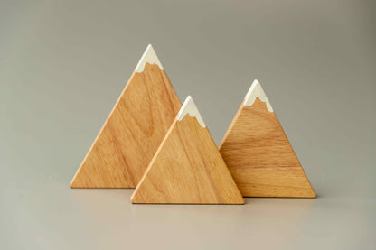 Birch Snowy Peak Mountains Set of 3