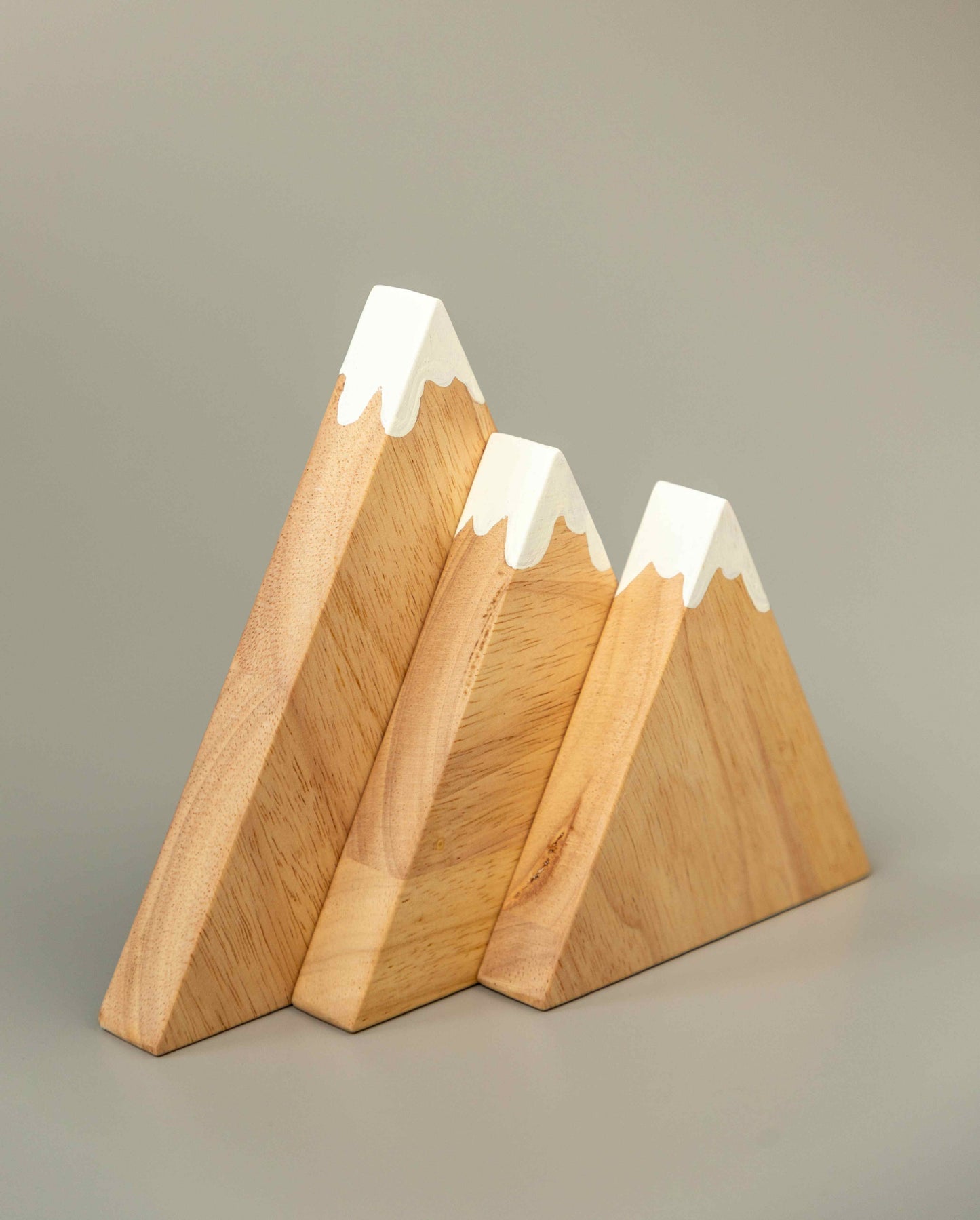 Birch Snowy Peak Mountains Set of 3