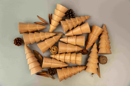 Birch Fir Trees Set of 2