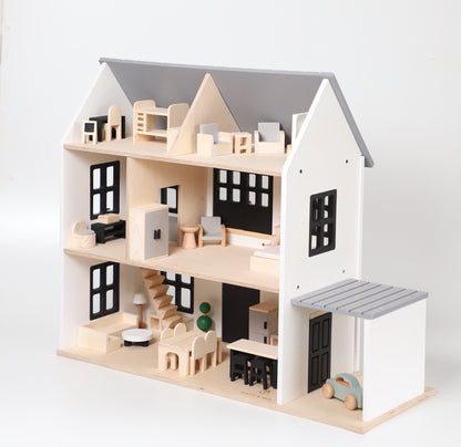 Birch WonderHome with Balcony and garage - 40pcs of furniture included