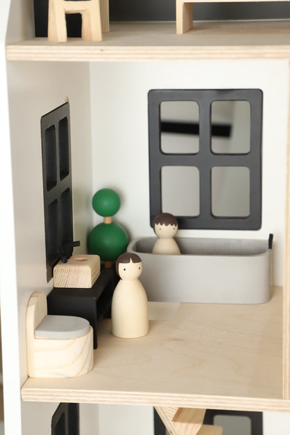 Birch WonderHome with Balcony and garage - 40pcs of furniture included