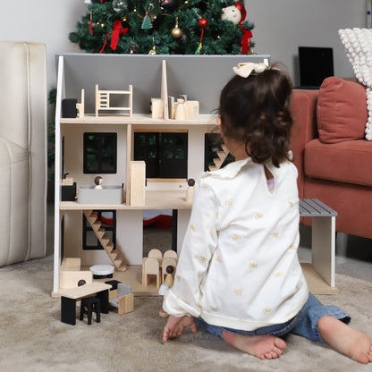 Birch WonderHome with Balcony and garage - 40pcs of furniture included