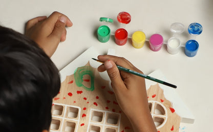 Birch Gingerbread House – DIY Wooden Paint & Play Set