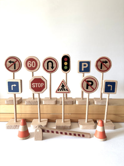 Birch Traffic Signs - Set of 14