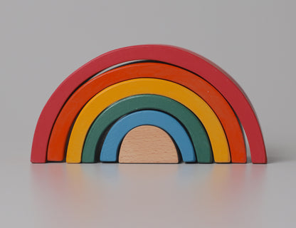 Rainbow Wooden Stacker - Classic