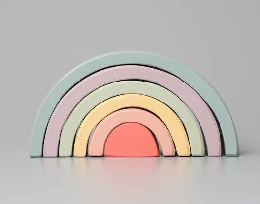 Pastel Wooden Rainbow Stacker