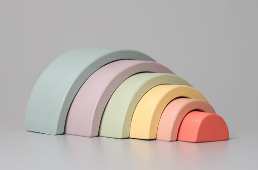 Pastel Wooden Rainbow Stacker