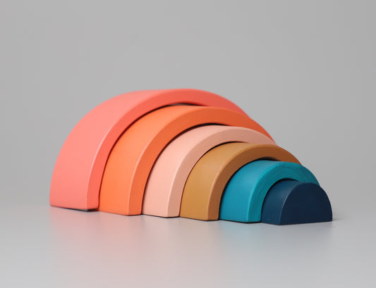 Birch Rainbow Stacker - Sunset