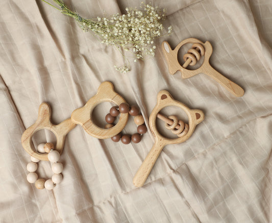 Bear & Bunny Rattles and Teethers - Set of 4