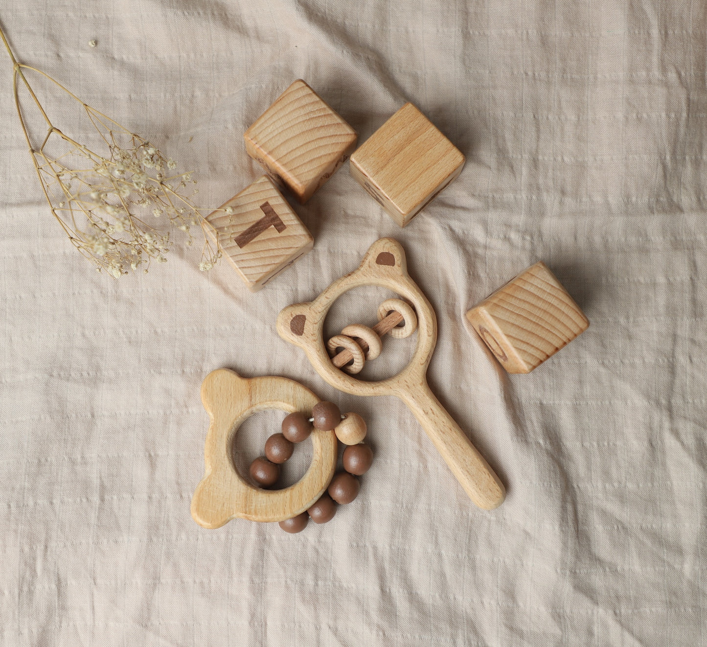 Bear Rattle and Teether Combo