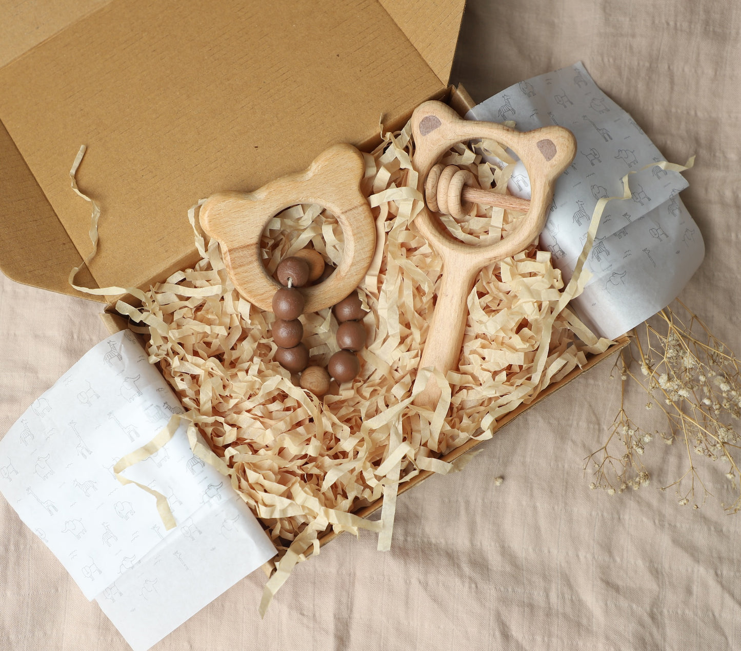 Bear Rattle and Teether Combo