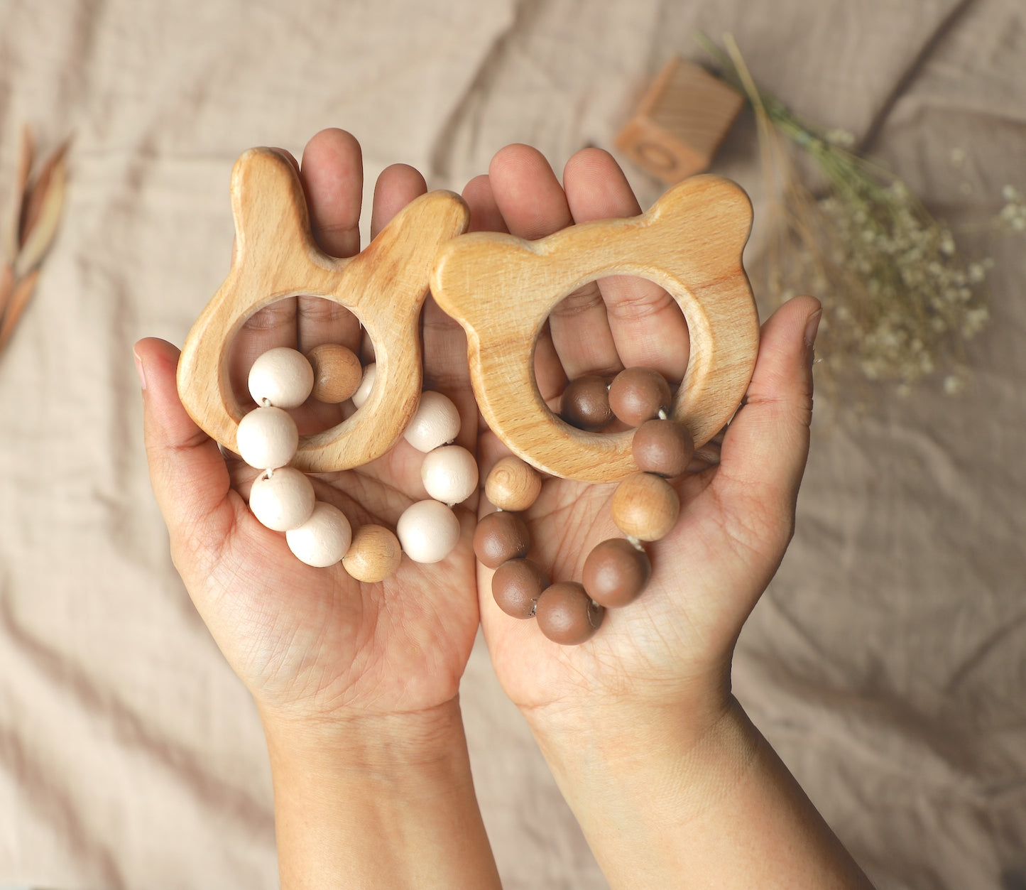 Bear Rattle and Teether Combo