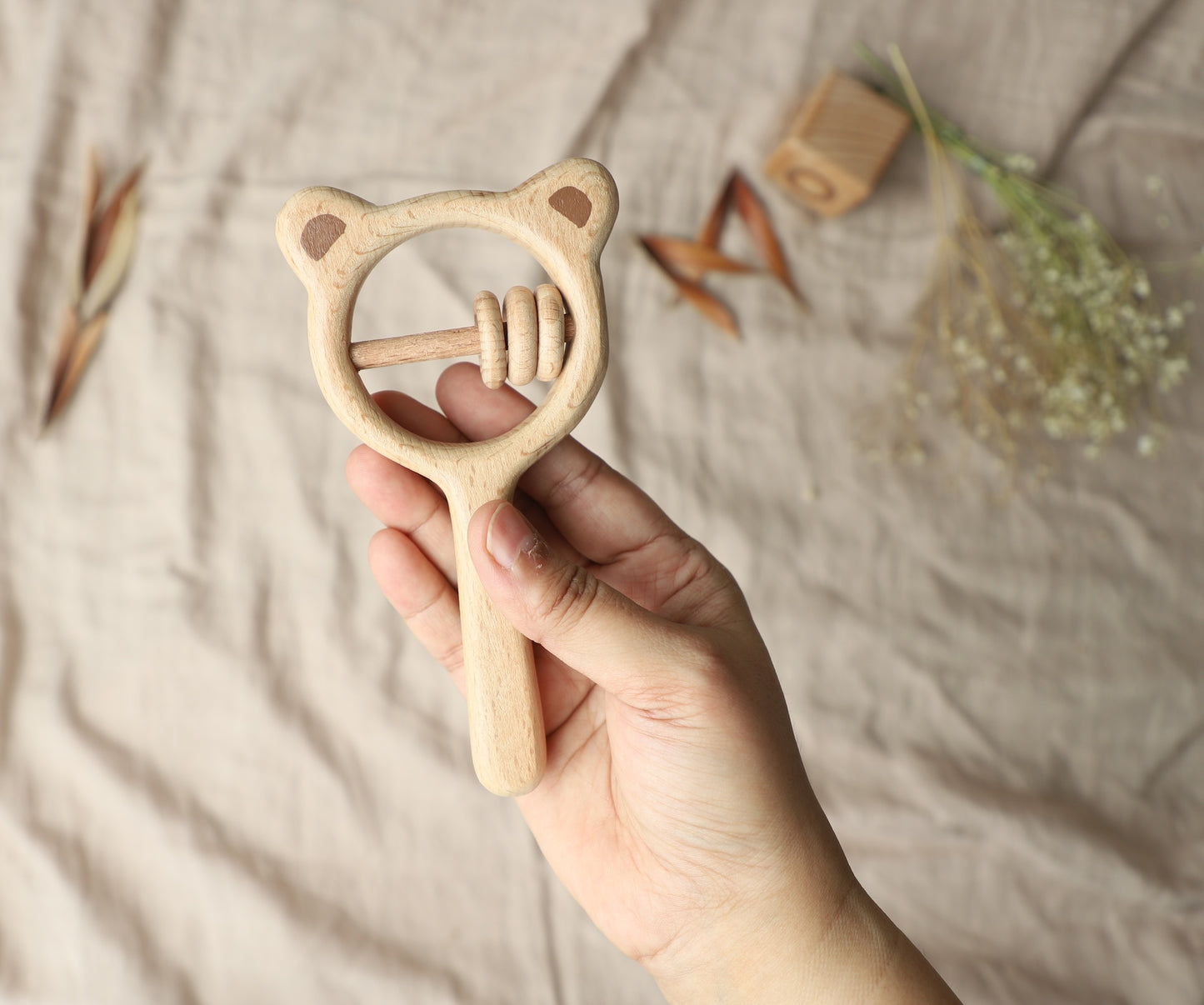 Bear Rattle and Teether Combo