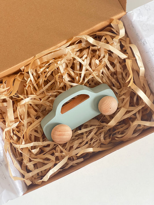 Birch Zoomie Car - Duck egg Blue