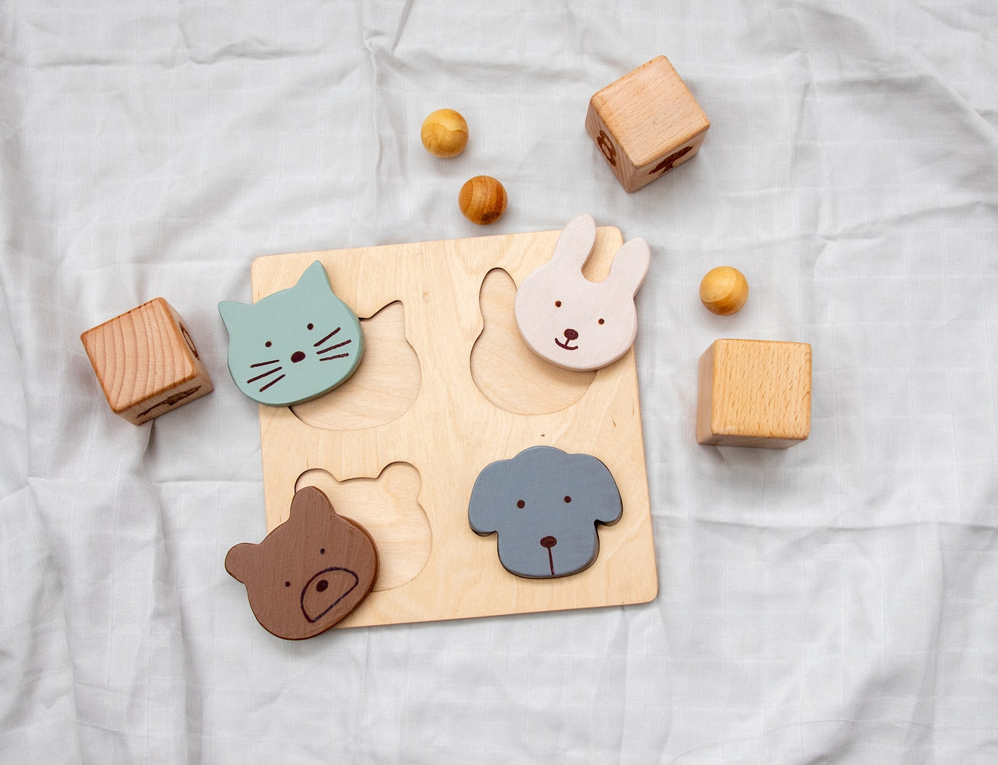 Wooden Animal Shape Puzzle