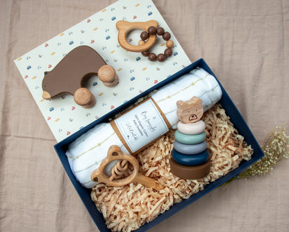 Bear Newborn Gift Box - Set of 5