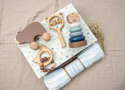 Bear Newborn Gift Box - Set of 5