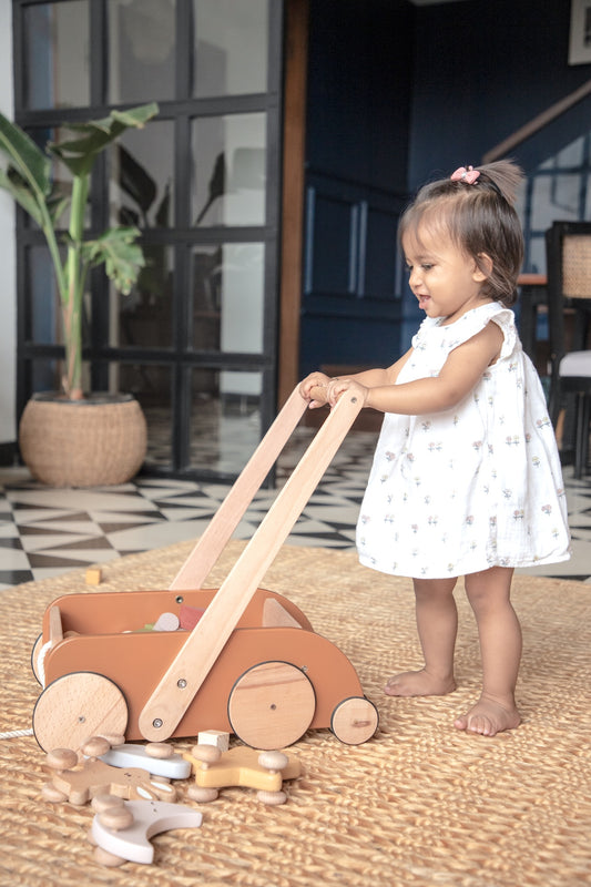 Birch SteadyStep Wooden Walker with Treasure Basket - FLAT 20% OFF