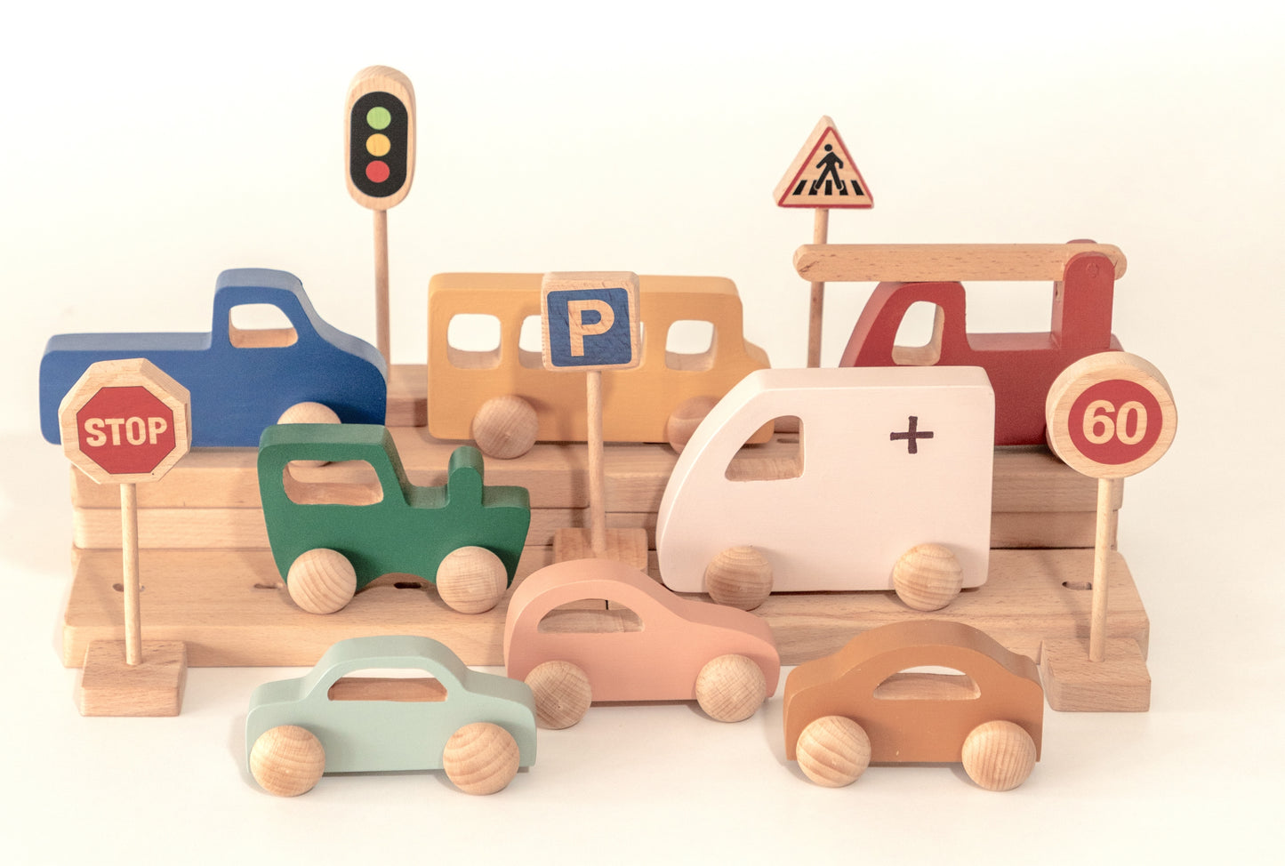 Birch Zoomie Car - Duck egg Blue
