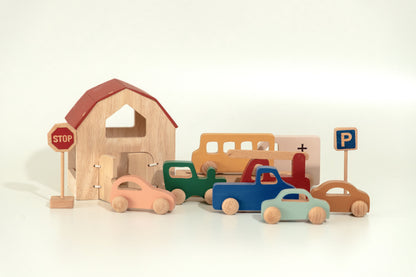 Birch Zoomie Car - Duck egg Blue