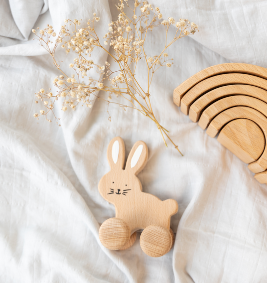 Birch Rabbit Roller Toy