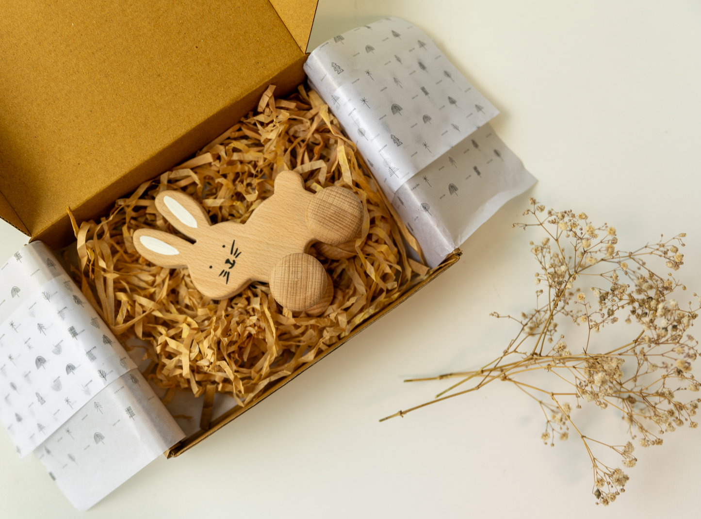 Birch Rabbit Roller Toy
