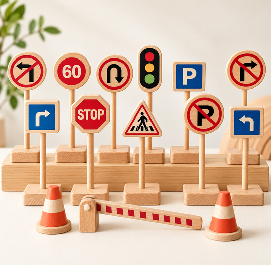 Birch Traffic Signs - Set of 14