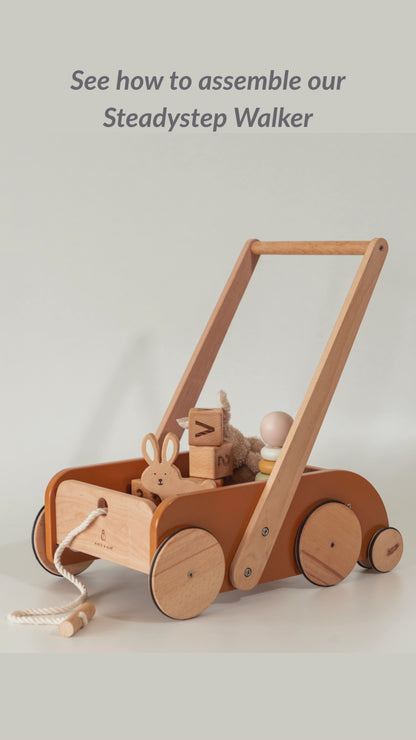 Birch SteadyStep Wooden Walker with Treasure Basket - FLAT 20% OFF
