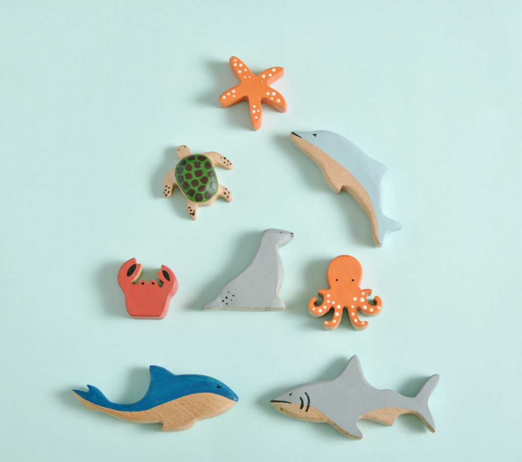 Birch Wild Animals Set of 12