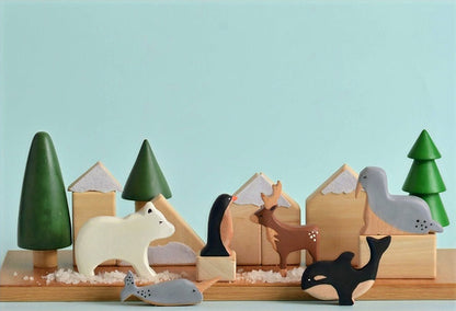 Birch Polar Animals Set of 6