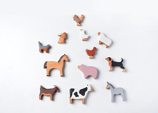 Birch Farm Animals Set of 12