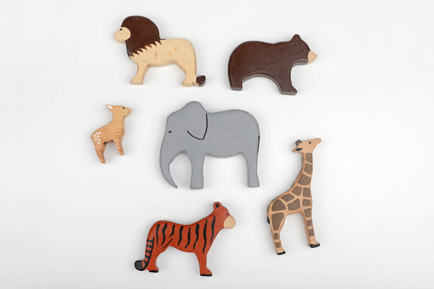 Birch Wild Animals Set of 6 - Combo 1