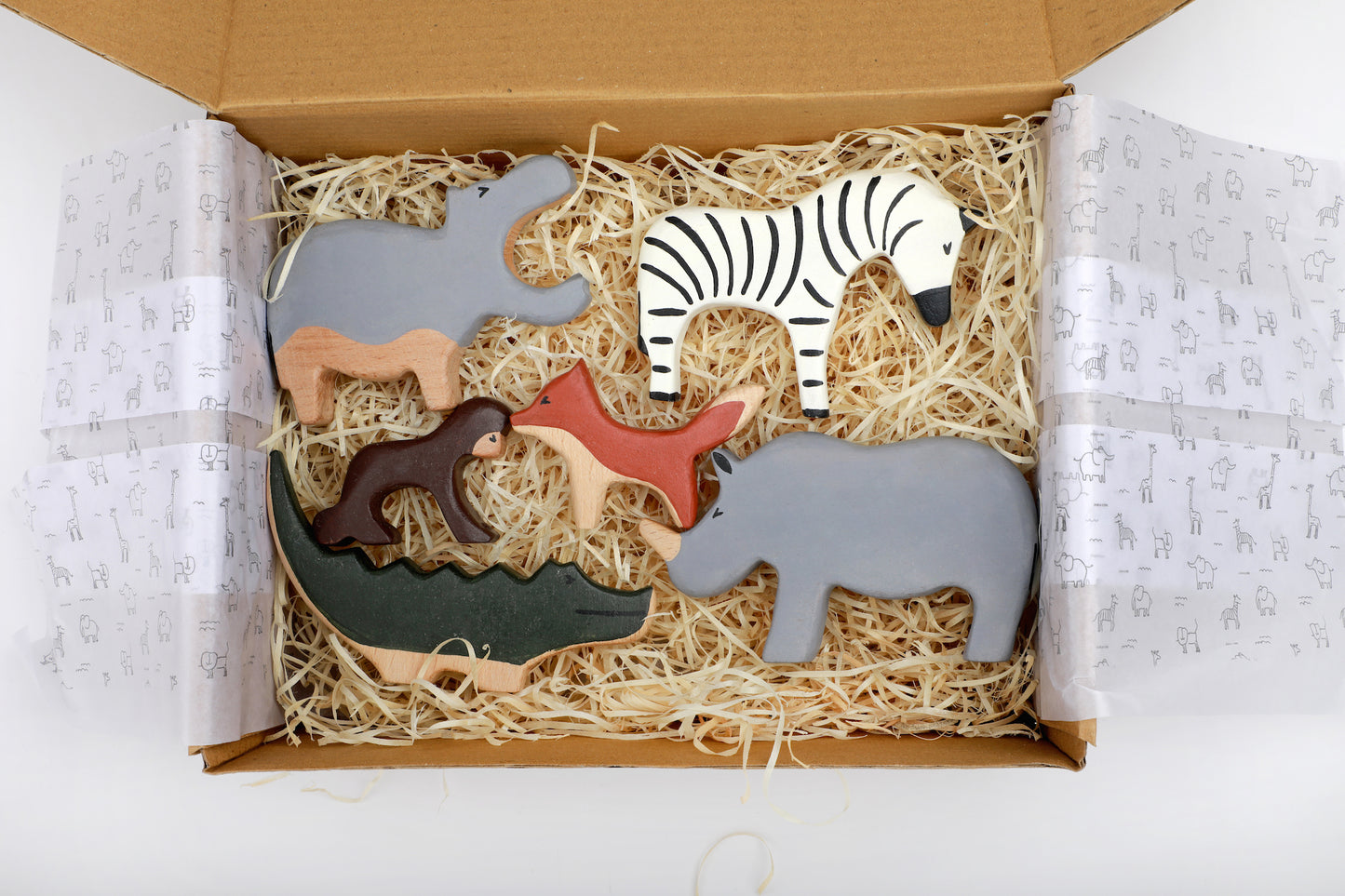 Birch Wild Animals Set of 6 - Combo 2